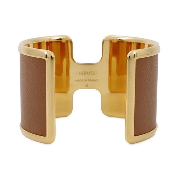 HERMES Olympus Bangle Epsom/Gold Plated Gold - Picture 3 of 9